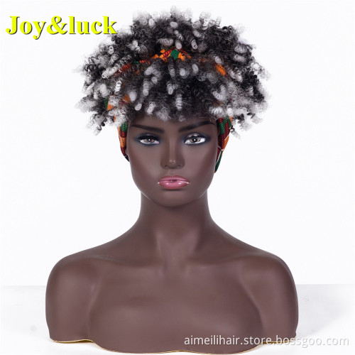 Black Head Band Wig Ladies Hair Scarf for Women Wholesale Hairband Scarf Long Natural Straight Headband Wig Synthetic Hair Wigs
